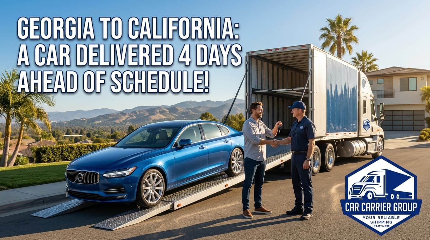 Georgia to California: A Car Delivered 4 Days Ahead of Schedule!